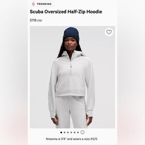 Lululemon Scuba Oversized Half-Zip